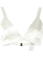Romeo Gigli Vintage Satin Bralette Top