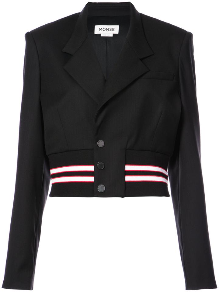 Monse Structured Ribbed Blazer - Black
