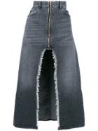 Marcelo Burlon County Of Milan Denim Long Skirt - Black