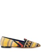 Etro Woven Loafers - Yellow