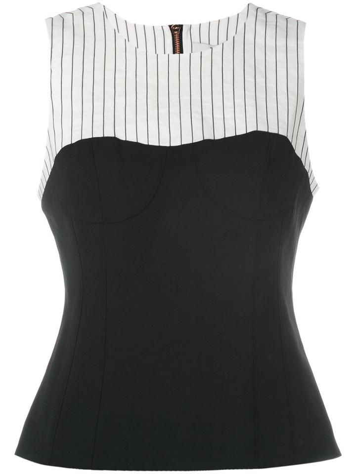 Tibi - Tank Top - Women - Cotton/linen/flax/polyester/polyester - Xs, White, Cotton/linen/flax/polyester/polyester
