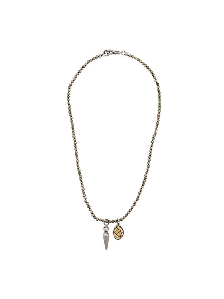 Bottega Veneta Claw Pendant Necklace - Metallic