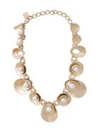 Oscar De La Renta Coin Style Necklace, Women's, Metallic