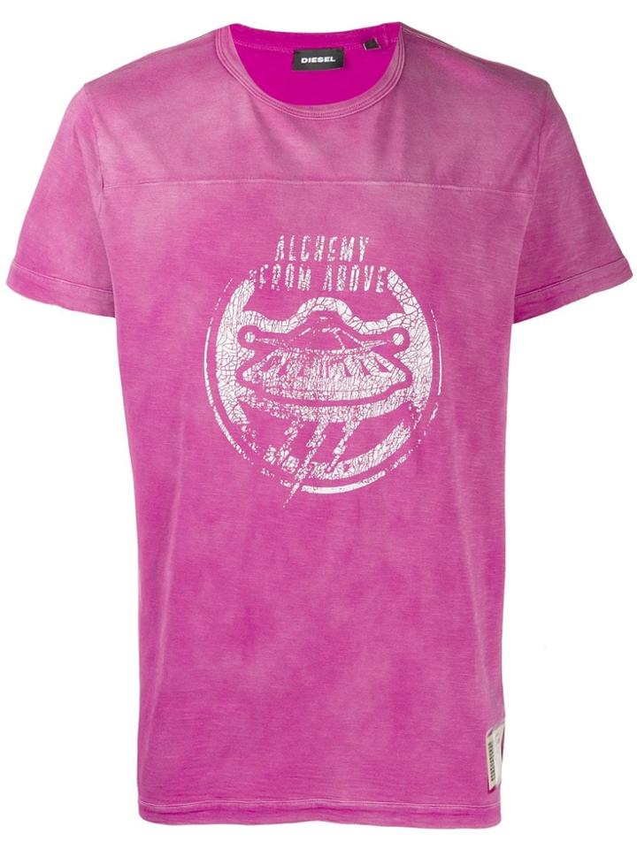 Diesel Alchemy From Above T-shirt - Pink