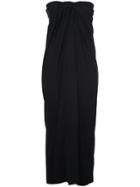 Rosetta Getty Strapless Twist Front Dress - Black
