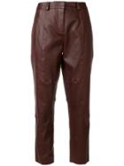 Inès & Maréchal Cropped Trousers - Pink & Purple