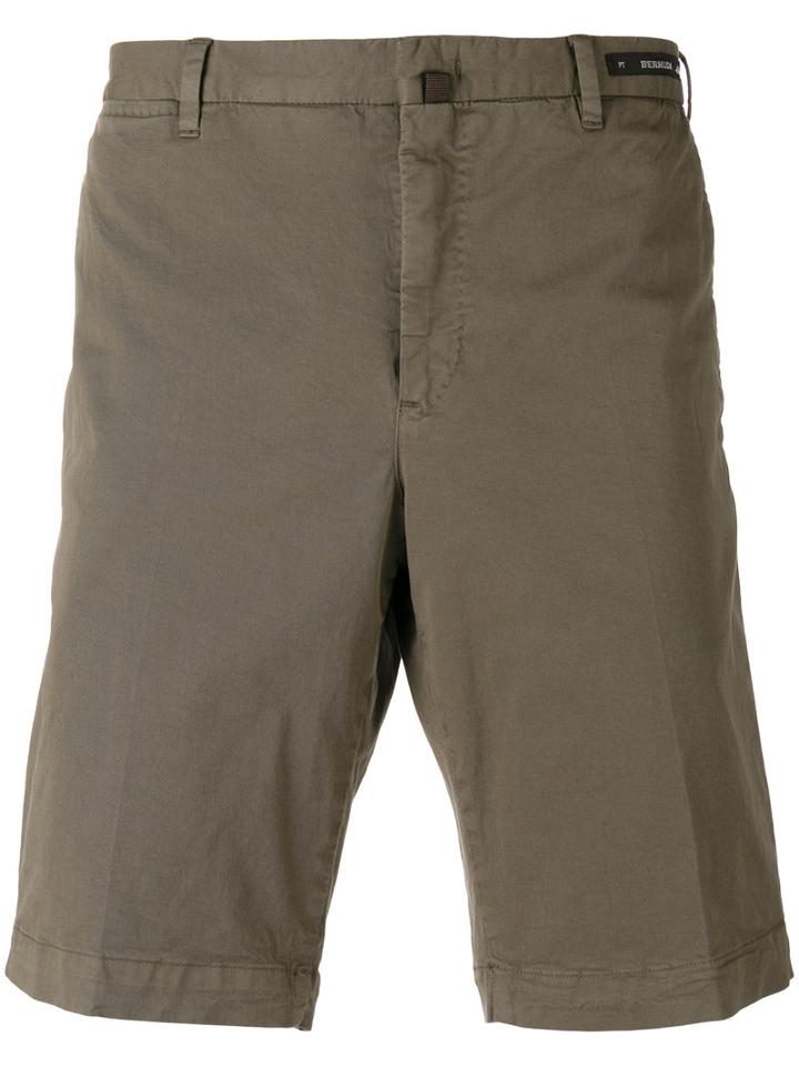 Pt01 - Bermuda Shorts - Men - Cotton/spandex/elastane - 48, Brown, Cotton/spandex/elastane