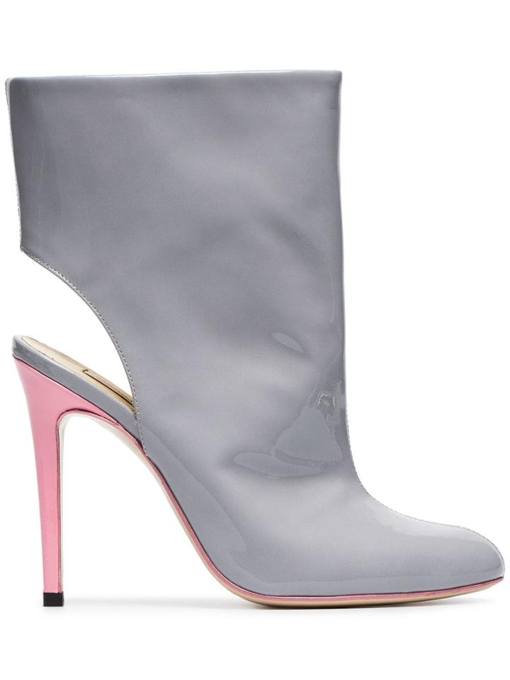 Natasha Zinko Zinko 110 Ptnt Bt Ob Ankl Rtoe - Grey