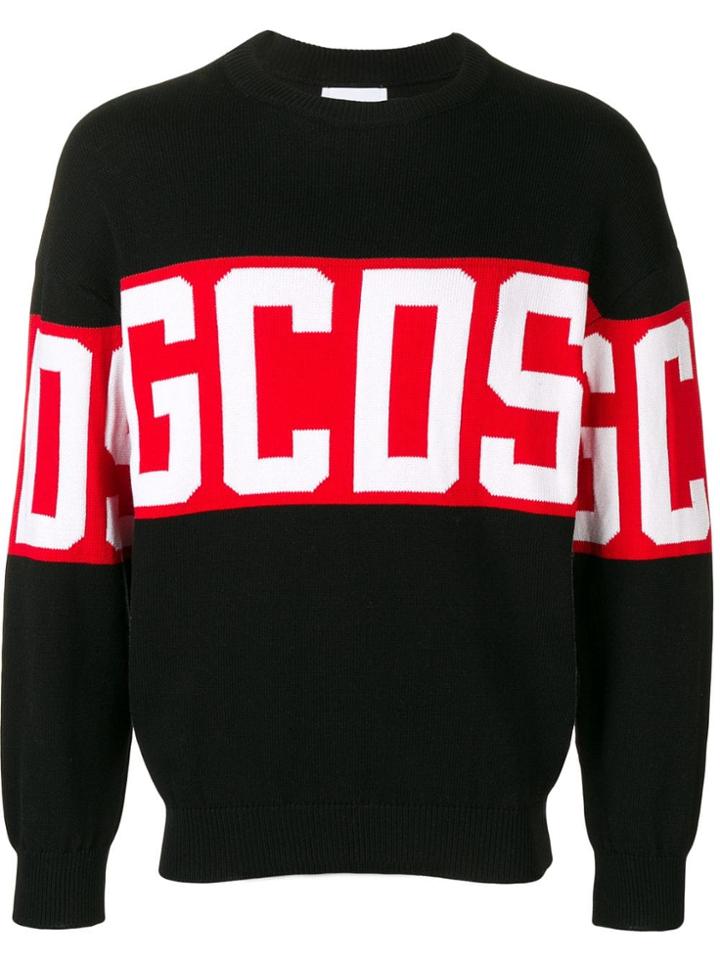 Gcds Logo Knitted Jumper - Black