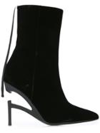 Unravel Project Pointed Ankle Boots - Black