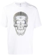 Blackbarrett Wireframe Skull T-shirt - White