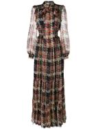 Blumarine Woven Print Maxi Dress - Multicolour
