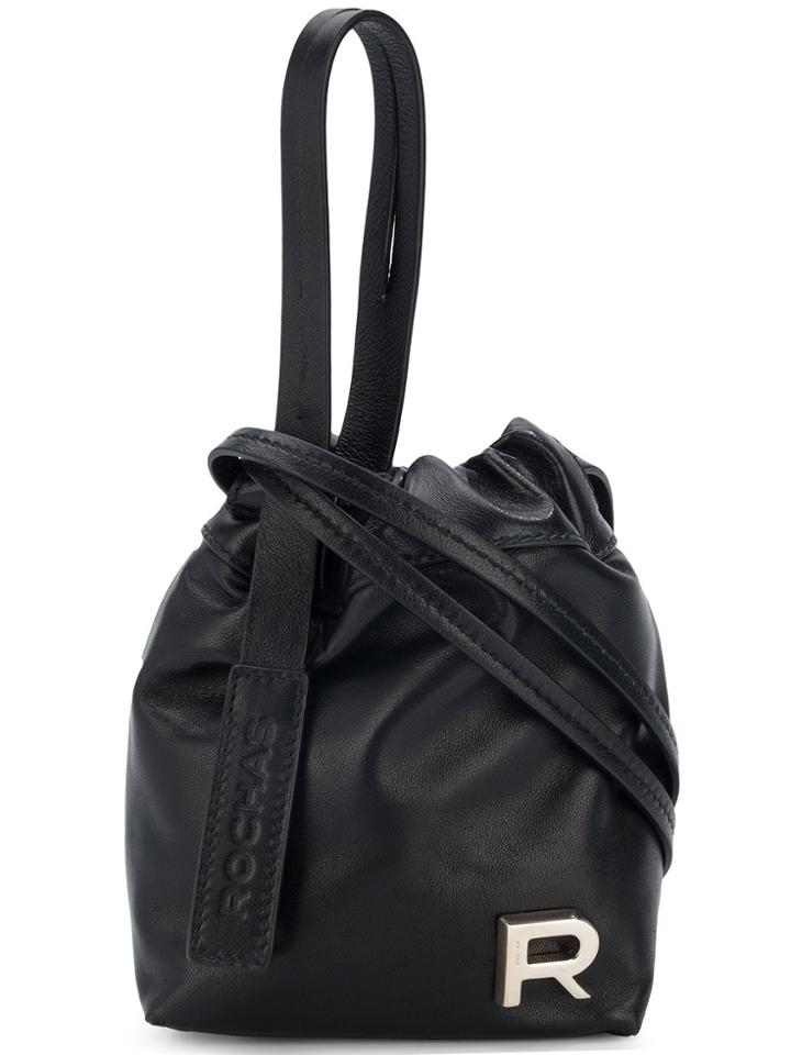 Rochas Drawstring Logo Tote - Black