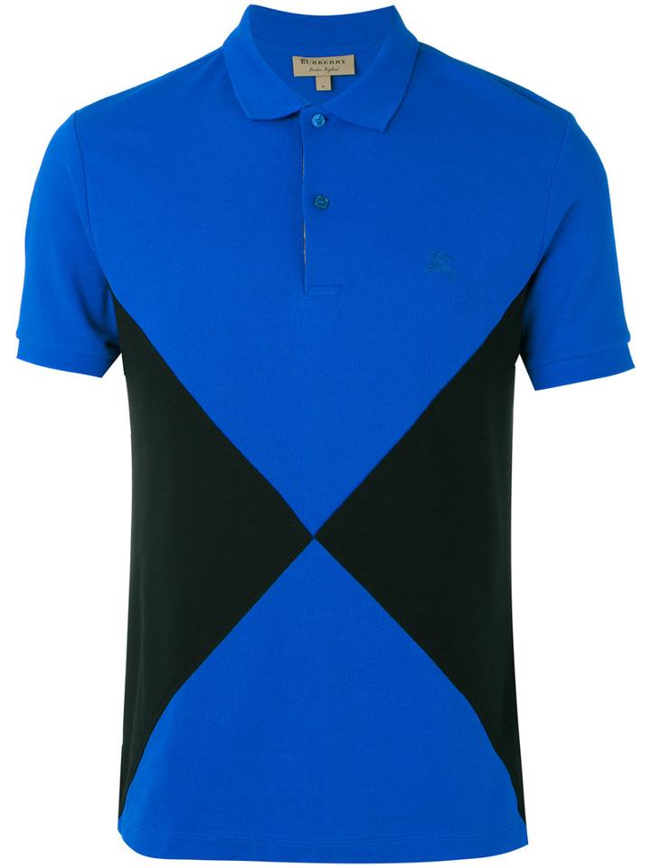 Burberry - Polo Shirt - Men - Cotton - S, Blue, Cotton