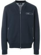 Fay Printed Zip-up Sweater - Blue