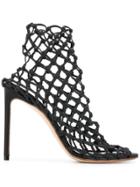 Francesco Russo Net Sandals - Black