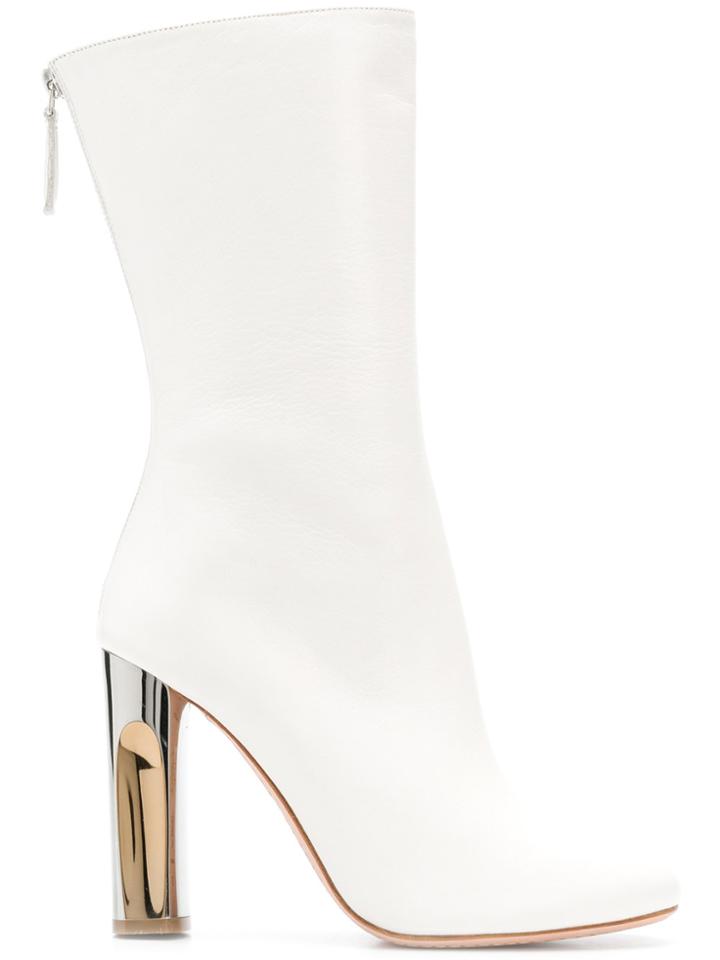 Alexander Mcqueen Mid-calf Boots - White