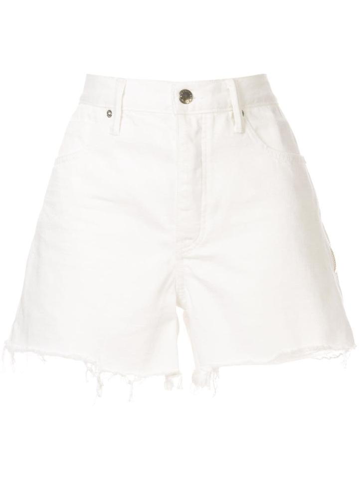 T By Alexander Wang Zip Detail Shorts - White