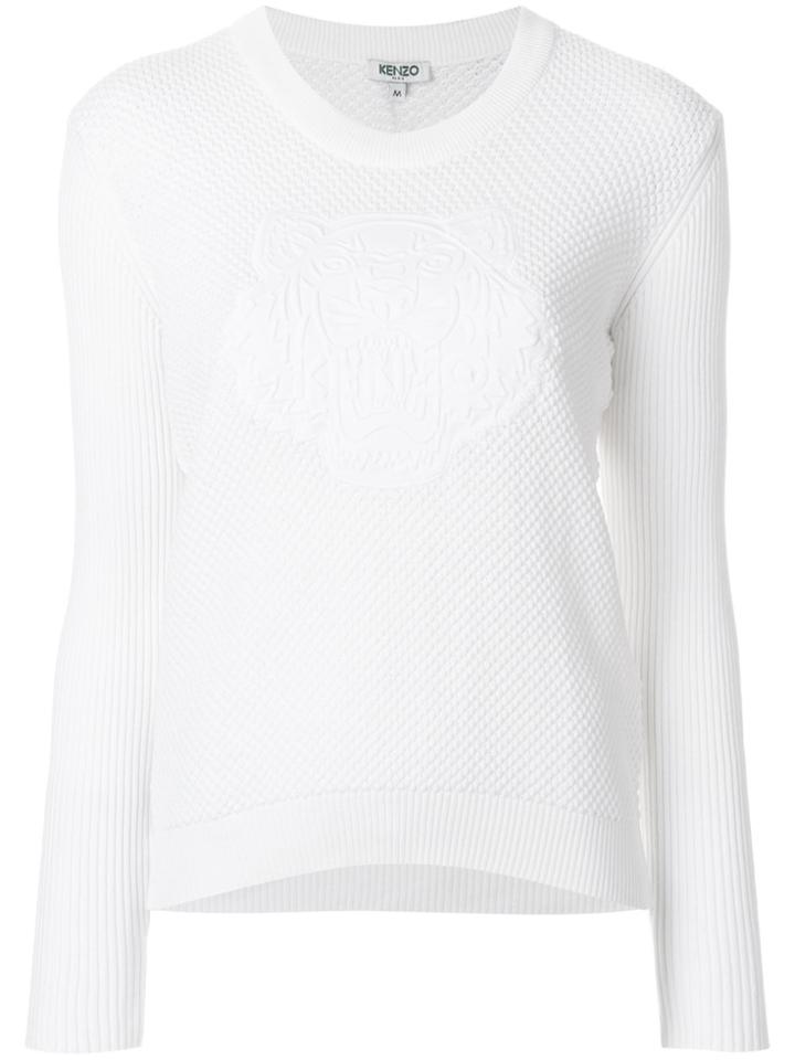 Kenzo Tiger Knitted Top - White