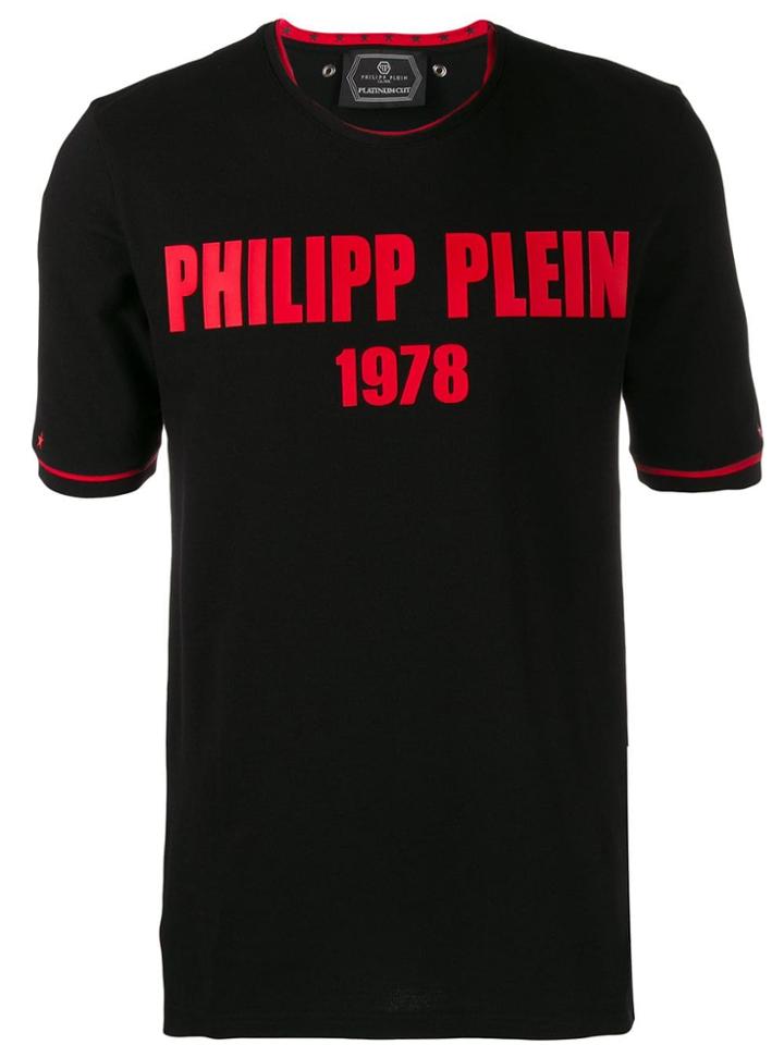 Philipp Plein Logo Platinum Cut T-shirt - Black