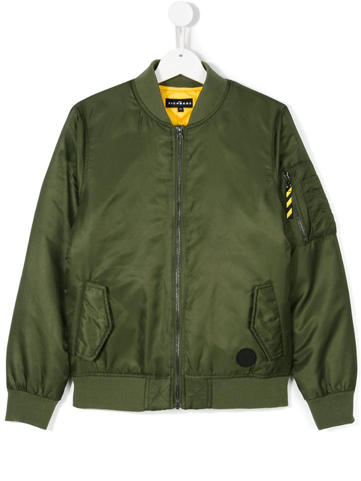 John Richmond Kids Born Wild Bomber Jacket - Green