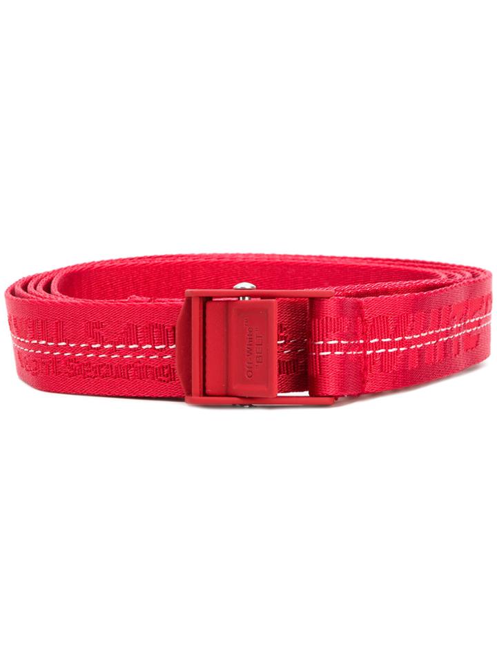 Off-white Industrial Logoed Belt - Red