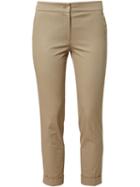 Etro Classic Cuffed-bottom Trousers, Women's, Size: 46, Nude/neutrals, Cotton/spandex/elastane