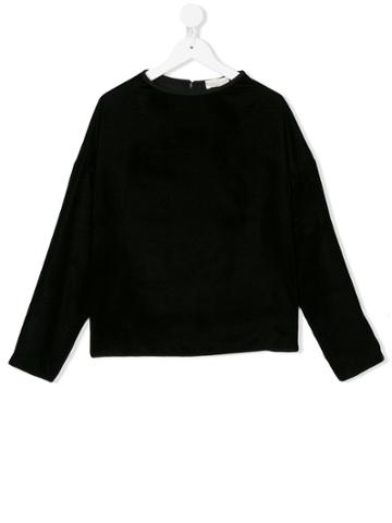Monnalisa Chic Velvet Top - Black