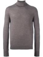 Paul Smith Turtleneck Jumper, Men's, Size: Medium, Brown, Merino