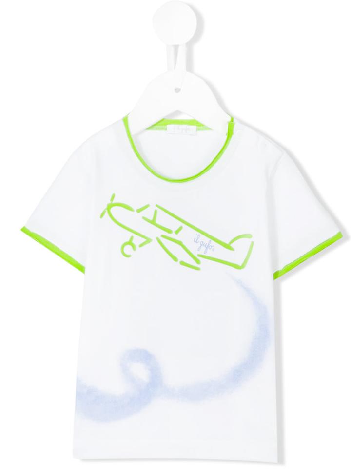 Il Gufo - Airplane Print T-shirt - Kids - Cotton/spandex/elastane - 6 Mth, White