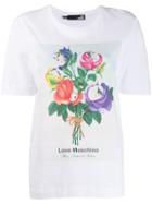 Love Moschino Floral Bucket T-shirt - White