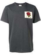 Kent & Curwen Embroidered Flower T-shirt - Grey