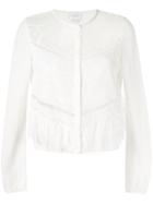 Giambattista Valli Lace Insert Cardigan - White