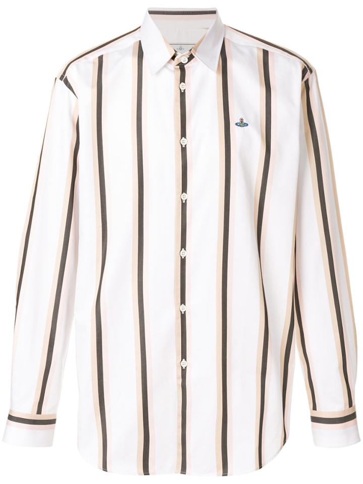 Vivienne Westwood Anglomania Vertical Stripe Shirt - White