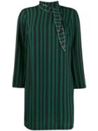 Liu Jo Striped Print Dress - Green