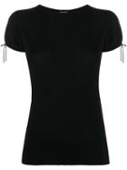 Chanel Pre-owned 2004s Tied Sleeves T-shirt - Black