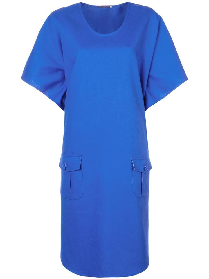 Harvey Faircloth Oversized Midi Dress - Blue