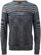 Missoni Space Dye Ombre Jumper, Men's, Size: 46, Grey, Nylon/wool
