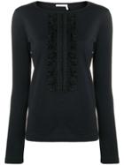 See By Chloé Slim-fit Ruffle Detail Blouse - Black