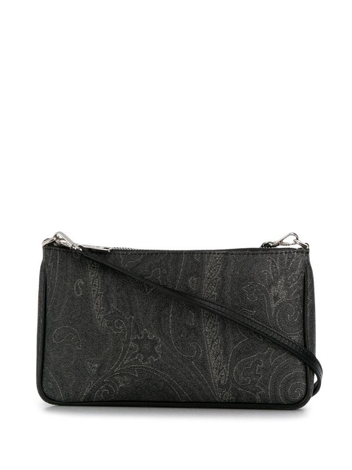 Etro Paisley Printed Shoulder Bag - Black