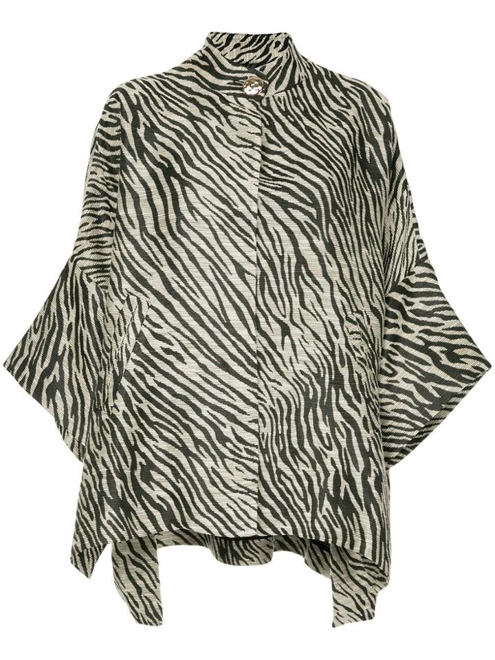 Layeur Opera Zebra Print Cape - Multicolour