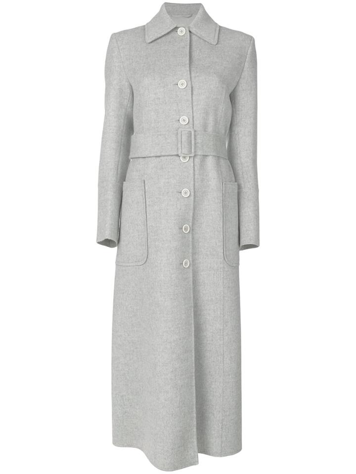 Helmut Lang Single Breasted Coat - Grey