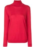Pringle Of Scotland Roll Neck Sweater - Red