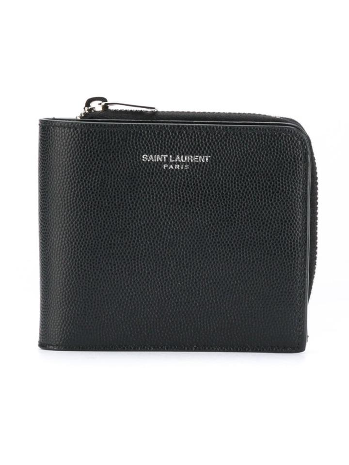 Saint Laurent Zip-around Wallet - Black