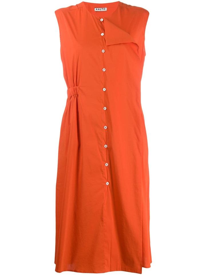 Aalto Button-down Dress - Orange
