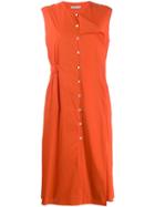 Aalto Button-down Dress - Orange