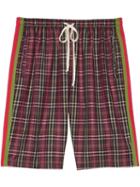 Gucci Oversize Tartan Shorts - Red