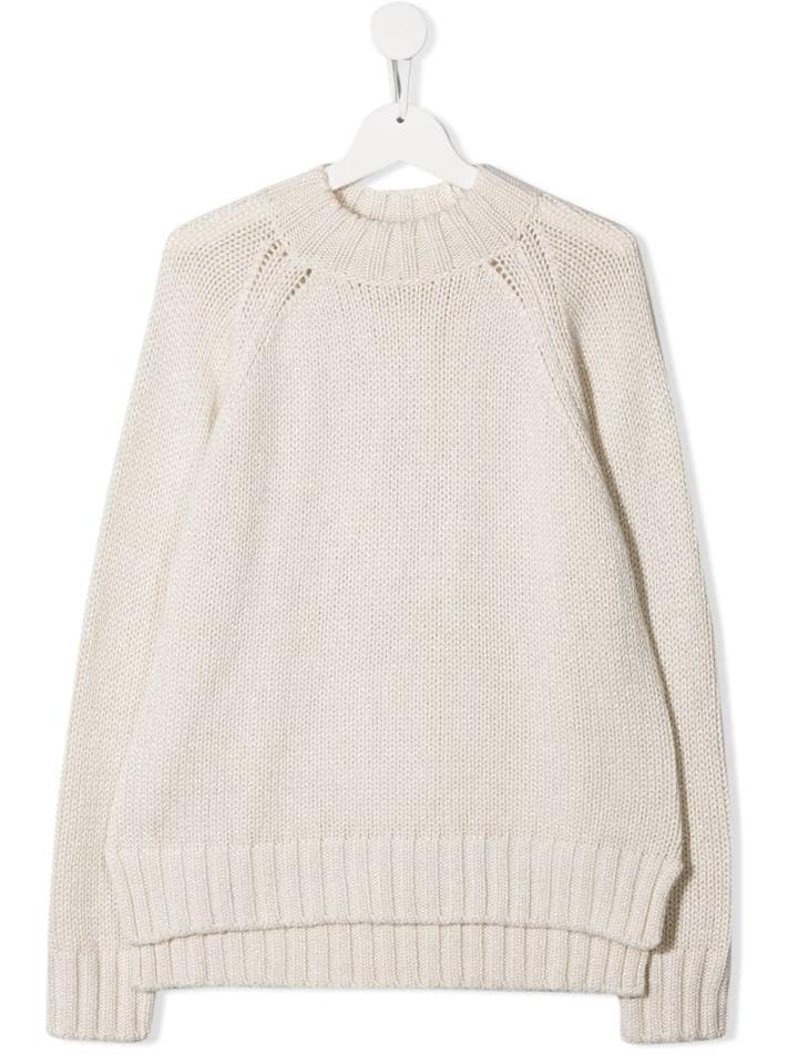 Il Gufo Teen Loose-fit Jumper - White