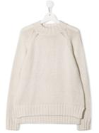Il Gufo Teen Loose-fit Jumper - White