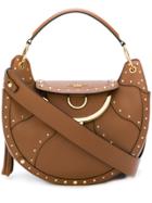 Balmain Domain Full-moon Shoulder Bag - Brown